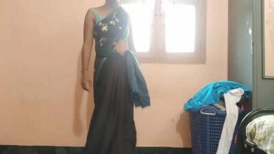 Hot Indian Housewife tempting neighbor house uncle